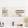 Espejo de pared rectangular con luces LED vidrio 30x80 cm de , Espejos - Ref: Foro24-3189150, Precio: 48,52 €, Descuento: %