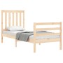 Estructura de cama individual con cabecero madera maciza de , Camas y somieres - Ref: Foro24-3194206, Precio: 91,11 €, Descue...