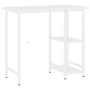 Escritorio para ordenador de MDF y metal blanco 80x40x72 cm de , Escritorios - Ref: Foro24-20555, Precio: 60,86 €, Descuento: %