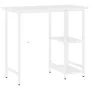 MDF and white metal computer desk 80x40x72 cm by , Desks - Ref: Foro24-20555, Price: 59,87 €, Discount: %