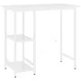 MDF and white metal computer desk 80x40x72 cm by , Desks - Ref: Foro24-20555, Price: 59,87 €, Discount: %