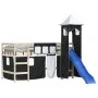 Curtains for high beds with black and white polyester tower by , Accessories for beds and slatted bases - Ref: Foro24-835922,...