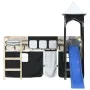 Curtains for high beds with black and white polyester tower by , Accessories for beds and slatted bases - Ref: Foro24-835922,...