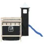 Curtains for high beds with black and white polyester tower by , Accessories for beds and slatted bases - Ref: Foro24-835922,...