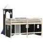 Curtains for high beds with black and white polyester tower by , Accessories for beds and slatted bases - Ref: Foro24-835922,...