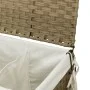 Cesto para ropa sucia con ruedas ratán 60x35x60,5 cm de , Cestas para ropa - Ref: Foro24-372039, Precio: 86,15 €, Descuento: %
