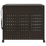 Cesto de ropa sucia con ruedas ratán marrón oscuro 66x35x60 cm de , Cestas para ropa - Ref: Foro24-372045, Precio: 93,71 €, D...