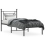 Estructura de cama con cabecero metal negro 75x190 cm de , Camas y somieres - Ref: Foro24-374329, Precio: 76,24 €, Descuento: %