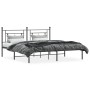 Estructura de cama con cabecero metal negro 180x200 cm de , Camas y somieres - Ref: Foro24-374343, Precio: 124,94 €, Descuent...