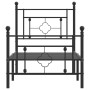 Estructura de cama con cabecero y estribo metal negro 80x200 cm de , Camas y somieres - Ref: Foro24-374348, Precio: 77,33 €, ...