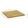 Tablero de mesa cuadrado madera maciza de roble 44 mm 80x80 cm de vidaXL, Tableros para mesas - Ref: Foro24-245999, Precio: 2...