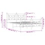 Estructura de cama cabecero y estribo metal negro 140x190 cm de , Camas y somieres - Ref: Foro24-374357, Precio: 103,75 €, De...