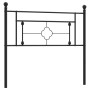 Cabecero de metal negro 107 cm de , Cabeceros y pies de cama - Ref: Foro24-374369, Precio: 29,58 €, Descuento: %