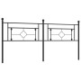 Cabecero de metal negro 193 cm de , Cabeceros y pies de cama - Ref: Foro24-374376, Precio: 41,76 €, Descuento: %