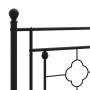 Cabecero de metal negro 193 cm de , Cabeceros y pies de cama - Ref: Foro24-374376, Precio: 41,76 €, Descuento: %