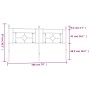 Cabecero de metal negro 193 cm de , Cabeceros y pies de cama - Ref: Foro24-374376, Precio: 41,76 €, Descuento: %