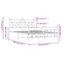 Estructura cama metal con cabecero y estribo blanco 135x190 cm de , Camas y somieres - Ref: Foro24-374405, Precio: 103,95 €, ...