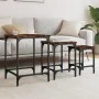 Stapelbare Couchtische 3-teilig aus Eichenholz in Raucheiche-Optik. von , Couchtisch - Ref: Foro24-838930, Preis: 40,34 €, Ra...