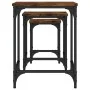 Stapelbare Couchtische 3-teilig aus Eichenholz in Raucheiche-Optik. von , Couchtisch - Ref: Foro24-838930, Preis: 40,34 €, Ra...