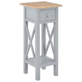 Gray wooden side table 27x27x65.5 cm by vidaXL, Side tables - Ref: Foro24-280058, Price: 77,86 €, Discount: %