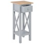 Mesa auxiliar de madera gris 27x27x65,5 cm de vidaXL, Mesas auxiliares - Ref: Foro24-280058, Precio: 75,96 €, Descuento: %