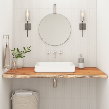 Encimera de baño rectangular madera maciza acacia 100x60x2,5 cm de , Tableros para mesas - Ref: Foro24-370262, Precio: 126,76...