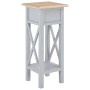 Mesa auxiliar de madera gris 27x27x65,5 cm de vidaXL, Mesas auxiliares - Ref: Foro24-280058, Precio: 75,96 €, Descuento: %