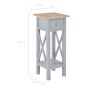 Mesa auxiliar de madera gris 27x27x65,5 cm de vidaXL, Mesas auxiliares - Ref: Foro24-280058, Precio: 75,96 €, Descuento: %
