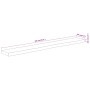 Estante pared rectangular madera acacia borde vivo 180x20x3,8cm de , Tableros para mesas - Ref: Foro24-370281, Precio: 243,83...