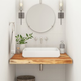 Encimera de baño cuadrada madera maciza de acacia 60x60x3,8 cm de , Tableros para mesas - Ref: Foro24-370306, Precio: 68,15 €...