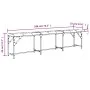 Banco de comedor acero y tela gris claro 186x32x45 cm by , Dining and kitchen benches - Ref: Foro24-835224, Price: 79,92 €, D...