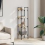 Librería de 4 estantes madera roble Sonoma 35x30x138,5 cm de , Librerías y estanterías - Ref: Foro24-838849, Precio: 44,15 €,...