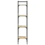 Librería de 4 estantes madera roble Sonoma 35x30x138,5 cm de , Librerías y estanterías - Ref: Foro24-838849, Precio: 43,68 €,...