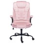 Silla de oficina de terciopelo rosa en Sillas de oficina | Comprar online en Foru.es