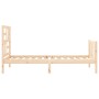 Estructura de cama con cabecero madera maciza 100x200 cm de , Camas y somieres - Ref: Foro24-3193066, Precio: 114,18 €, Descu...
