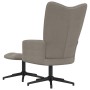 Sillón de relax con taburete de terciopelo gris claro de , Sillones - Ref: Foro24-328106, Precio: 168,81 €, Descuento: %