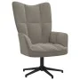 Light gray velvet recliner chair with footstool by , Armchairs - Ref: Foro24-328106, Price: 166,17 €, Discount: %