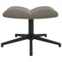 Light gray velvet recliner chair with footstool by , Armchairs - Ref: Foro24-328106, Price: 166,17 €, Discount: %