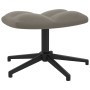 Sillón de relax con taburete de terciopelo gris claro de , Sillones - Ref: Foro24-328106, Precio: 168,81 €, Descuento: %