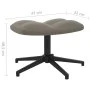 Light gray velvet recliner chair with footstool by , Armchairs - Ref: Foro24-328106, Price: 166,17 €, Discount: %