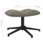 Sillón de relax con taburete de terciopelo gris claro de , Sillones - Ref: Foro24-328106, Precio: 168,81 €, Descuento: %