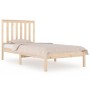 Estructura de cama madera maciza de pino 75x190 cm de , Camas y somieres - Ref: Foro24-3103803, Precio: 84,74 €, Descuento: %