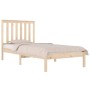 Estructura de cama madera maciza de pino 75x190 cm de , Camas y somieres - Ref: Foro24-3103803, Precio: 84,74 €, Descuento: %