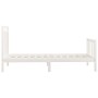 Estructura de cama madera maciza de pino blanco 100x200 cm de , Camas y somieres - Ref: Foro24-3107019, Precio: 133,44 €, Des...