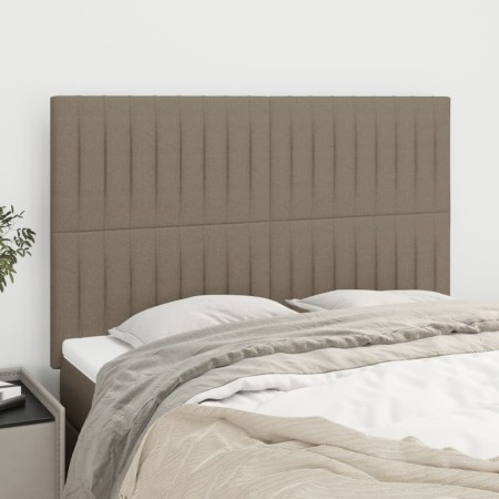 Cabeceros 4 unidades tela gris taupe 72x5x78/88 cm de , Cabeceros y pies de cama - Ref: Foro24-3116572, Precio: 112,40 €, Des...