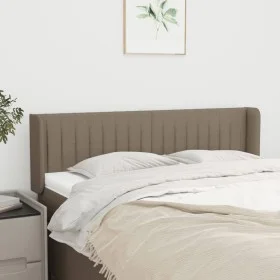 Taupe gray fabric headboard 147x16x78/88 cm by , Headboards and footboards - Ref: Foro24-3119008, Price: 69,13 €, Discount: %
