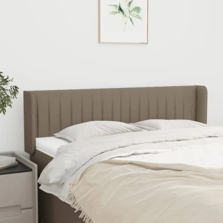Taupe gray fabric headboard 147x16x78/88 cm by , Headboards and footboards - Ref: Foro24-3119008, Price: 69,13 €, Discount: %