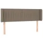 Taupe gray fabric headboard 147x16x78/88 cm by , Headboards and footboards - Ref: Foro24-3119008, Price: 69,13 €, Discount: %