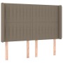 Cabecero con orejas de tela gris taupe 147x16x118/128 cm de , Cabeceros y pies de cama - Ref: Foro24-3119820, Precio: 124,68 ...