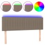 Cabecero con LED de tela gris taupe 144x5x78/88 cm de , Cabeceros y pies de cama - Ref: Foro24-3121852, Precio: 63,96 €, Desc...